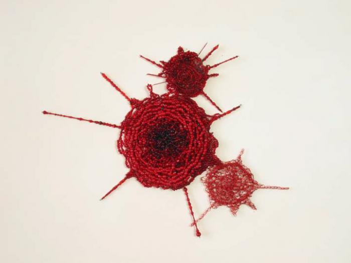 Beaded Blood 1 (detail)